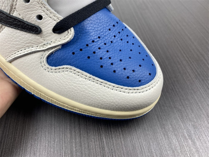 Air Jordan 1 Travis Scott Blank Black Barb True Cap Leather DH3227-105