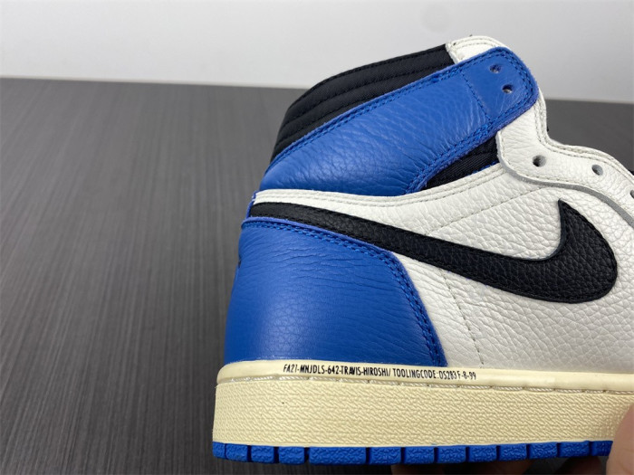 Air Jordan 1 Travis Scott Blank Black Barb True Cap Leather DH3227-105